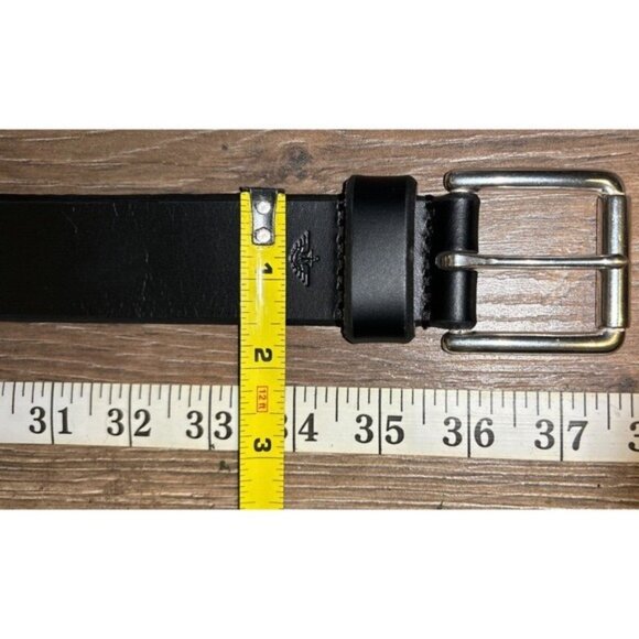 Dockers Mens Genuine Leather Belt Size 30 Black - Picture 6 of 6